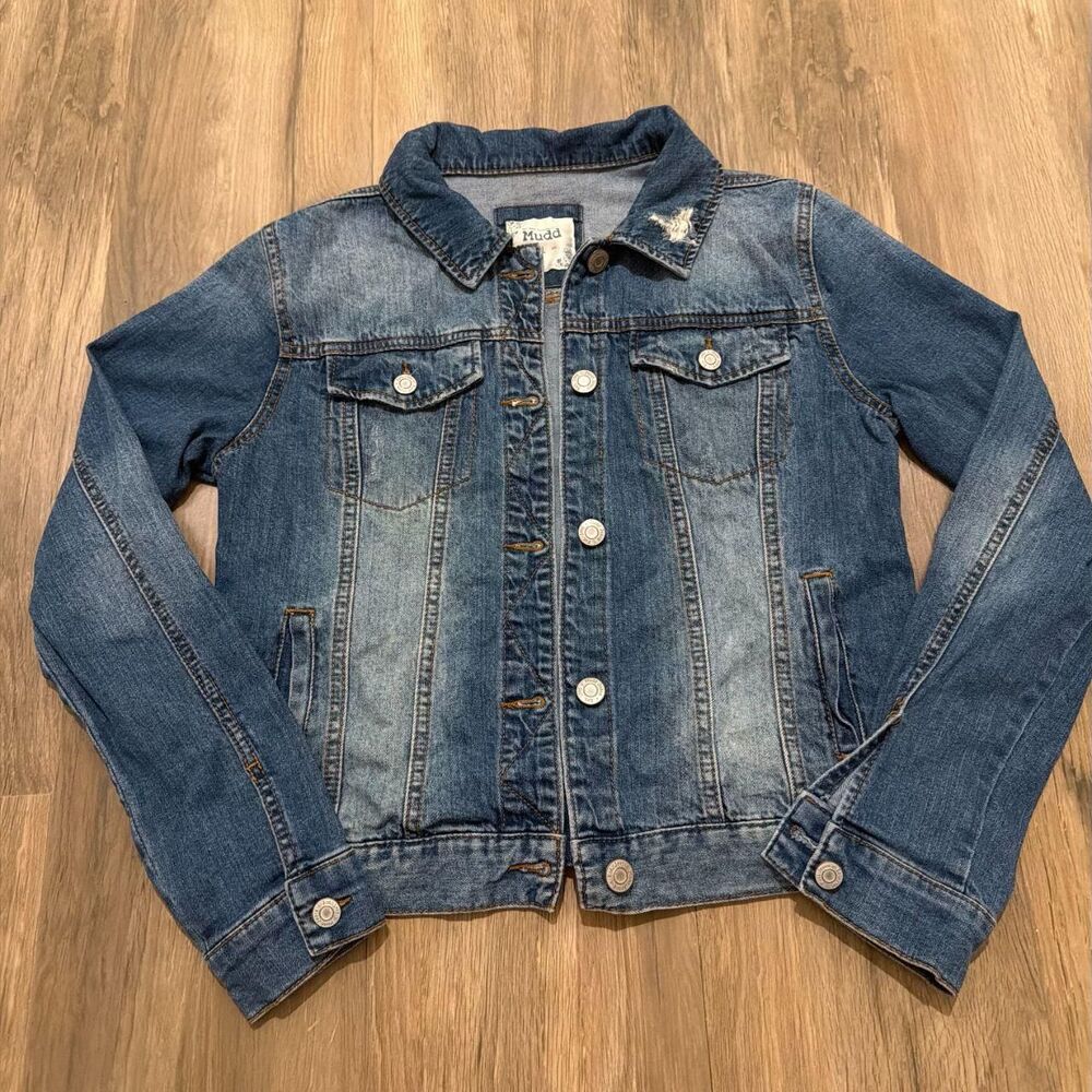Mudd-clothing Women's Blue and Navy Jacket